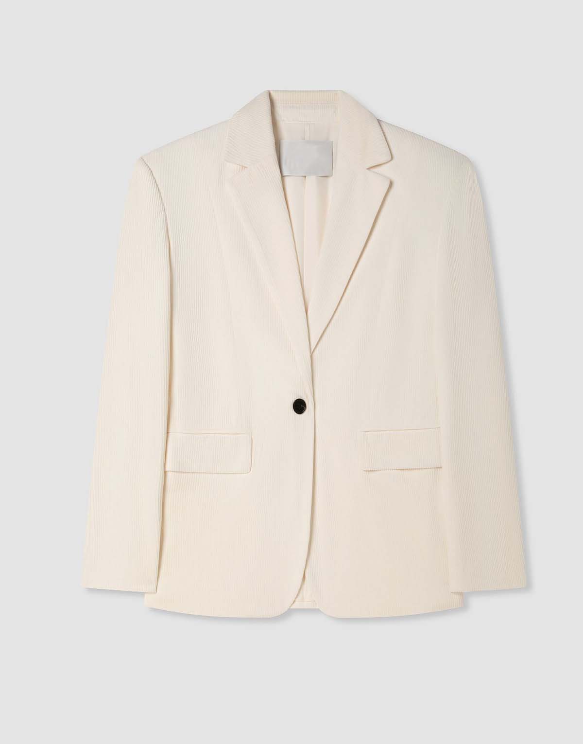 A single-button corduroy jacket-w98